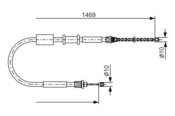 Bosch Handremkabel 1 987 477 383