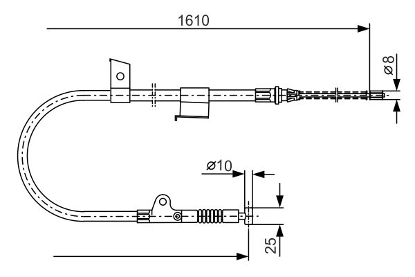 Handremkabel Bosch 1 987 477 399