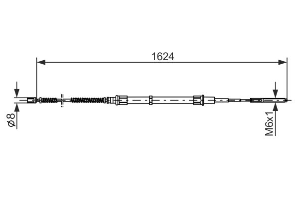 Handremkabel Bosch 1 987 477 407