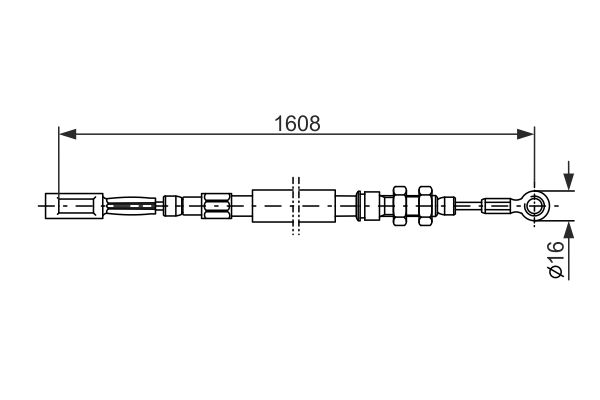 Bosch Handremkabel 1 987 477 417