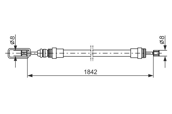 Handremkabel Bosch 1 987 477 422