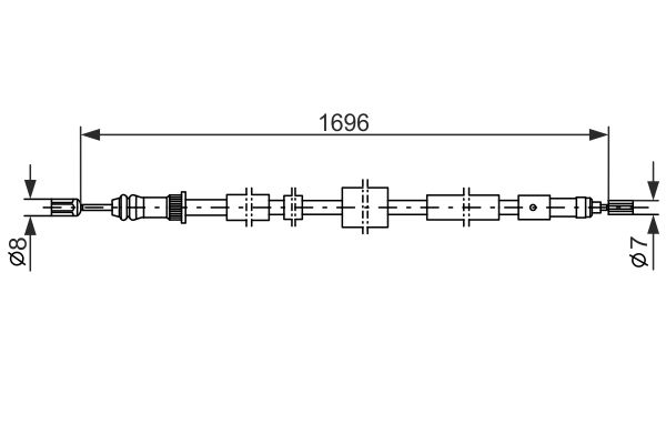 Bosch Handremkabel 1 987 477 431