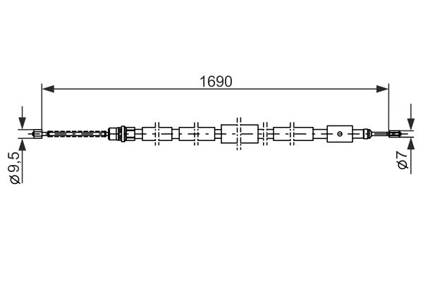Bosch Handremkabel 1 987 477 434