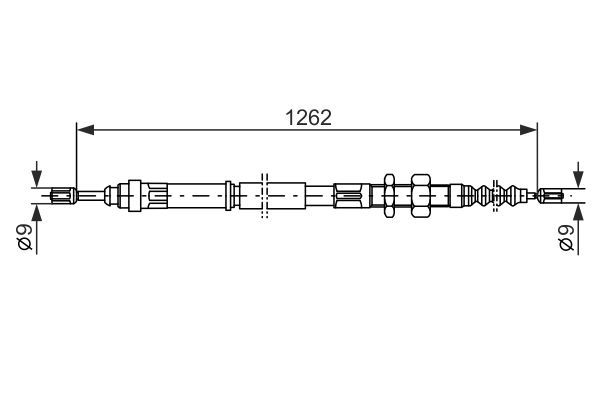 Bosch Handremkabel 1 987 477 439