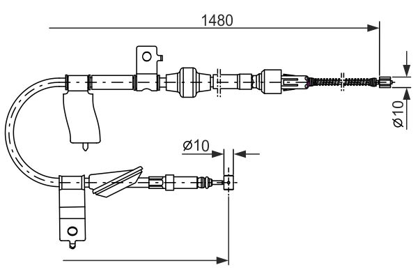 Handremkabel Bosch 1 987 477 447