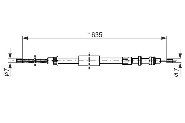 Handremkabel Bosch 1 987 477 455