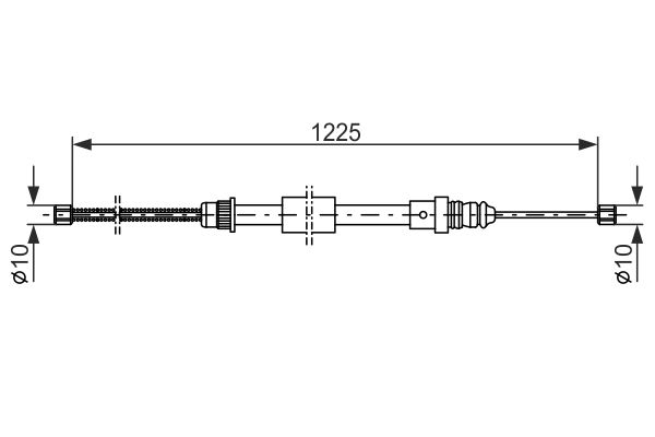 Handremkabel Bosch 1 987 477 461