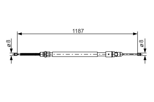 Bosch Handremkabel 1 987 477 472