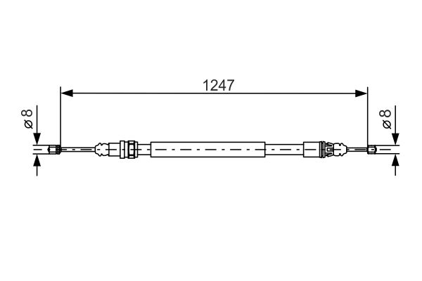 Bosch Handremkabel 1 987 477 473