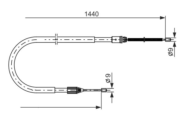 Bosch Handremkabel 1 987 477 475