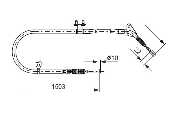 Handremkabel Bosch 1 987 477 493