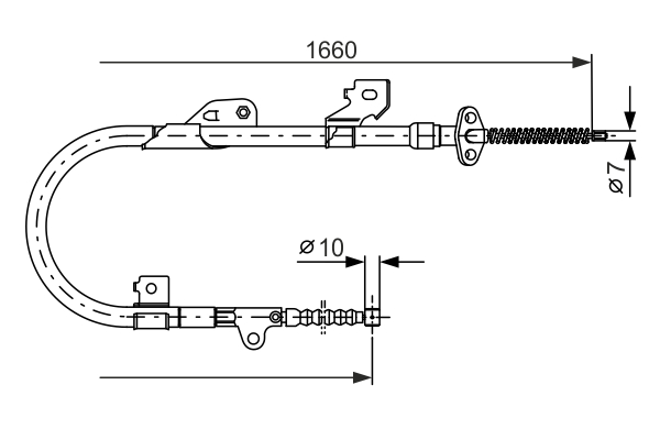 Handremkabel Bosch 1 987 477 537