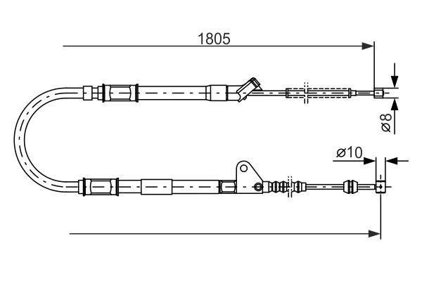 Handremkabel Bosch 1 987 477 546