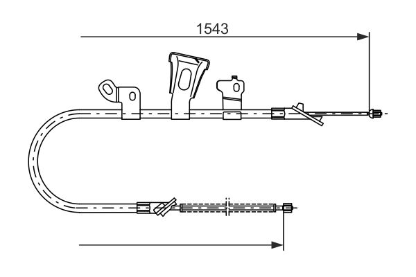 Handremkabel Bosch 1 987 477 548