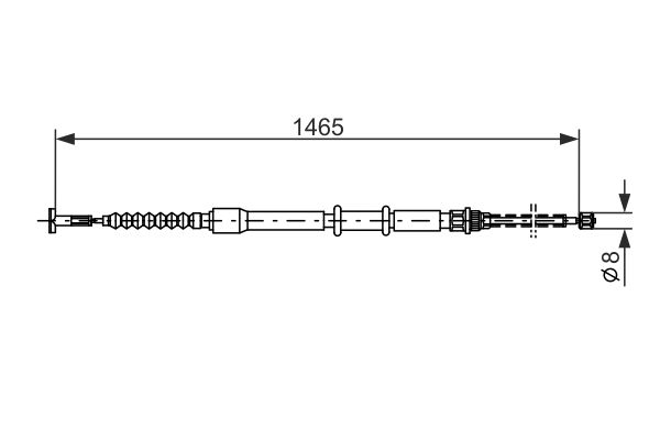 Bosch Handremkabel 1 987 477 551