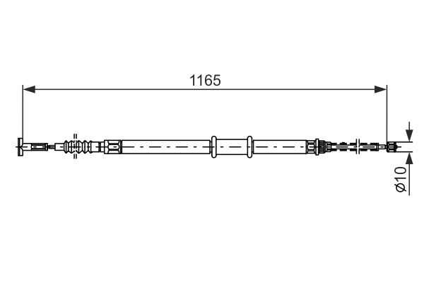 Bosch Handremkabel 1 987 477 562