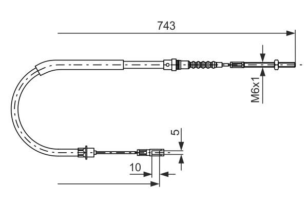 Bosch Handremkabel 1 987 477 566