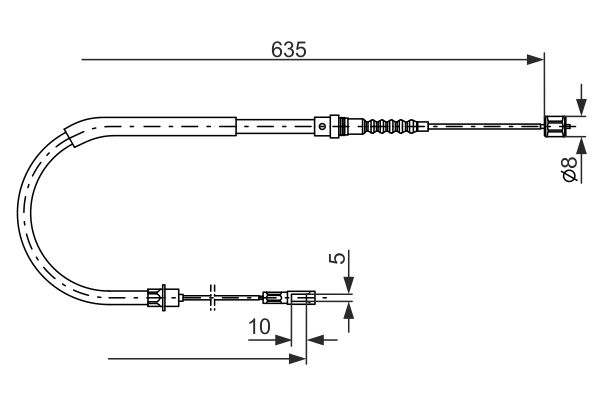 Bosch Handremkabel 1 987 477 567