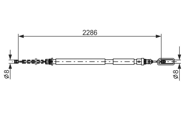 Handremkabel Bosch 1 987 477 569