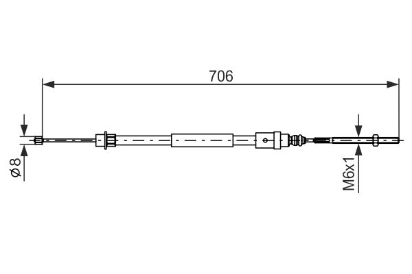 Bosch Handremkabel 1 987 477 578