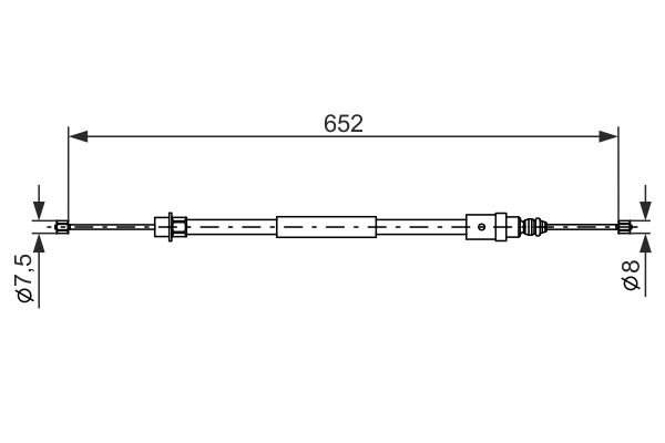 Bosch Handremkabel 1 987 477 579