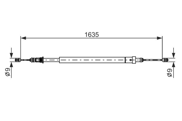 Bosch Handremkabel 1 987 477 582