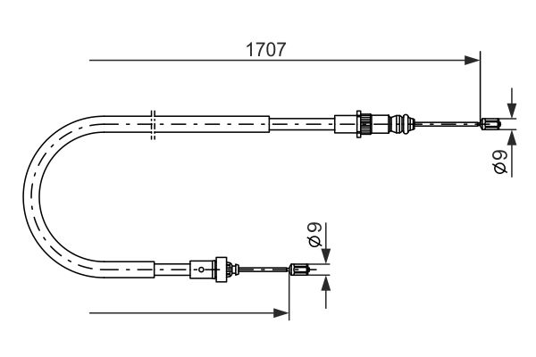 Bosch Handremkabel 1 987 477 587