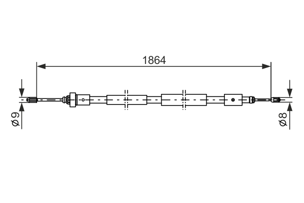 Bosch Handremkabel 1 987 477 591