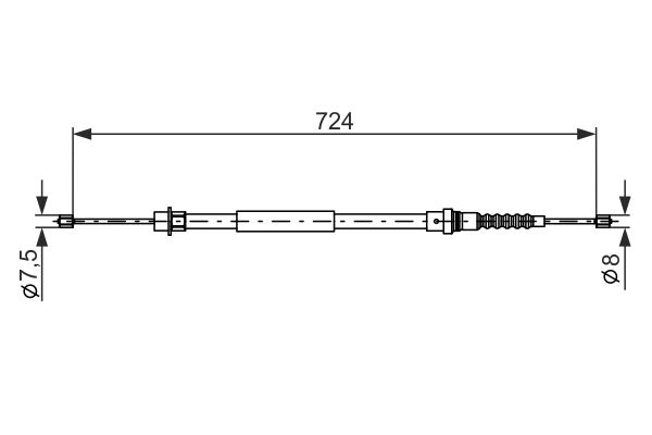 Bosch Handremkabel 1 987 477 593