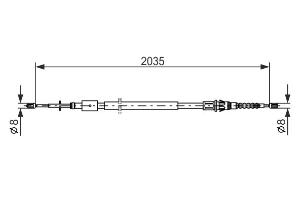 Bosch Handremkabel 1 987 477 598