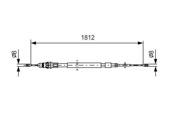 Bosch Handremkabel 1 987 477 600