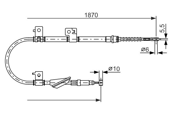 Bosch Handremkabel 1 987 477 602