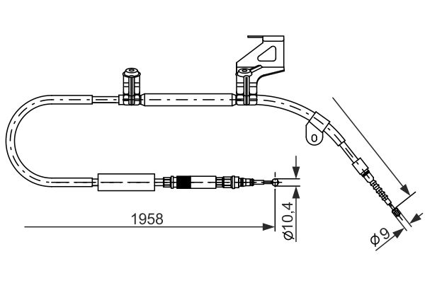 Handremkabel Bosch 1 987 477 604