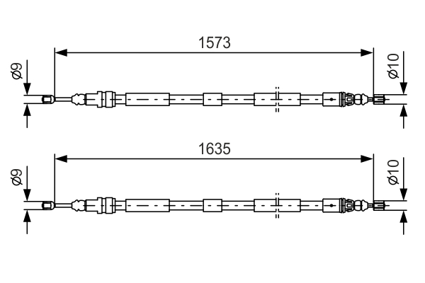 Bosch Handremkabel 1 987 477 615