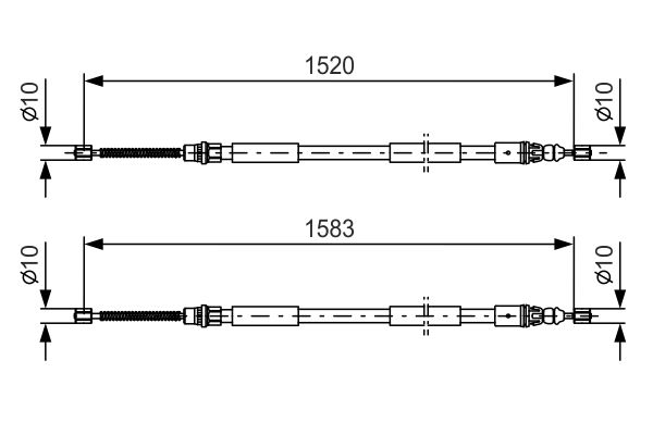 Handremkabel Bosch 1 987 477 616
