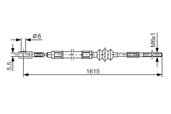 Bosch Handremkabel 1 987 477 617