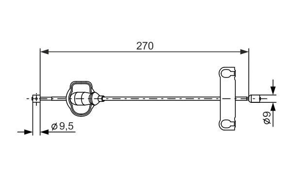Bosch Handremkabel 1 987 477 631
