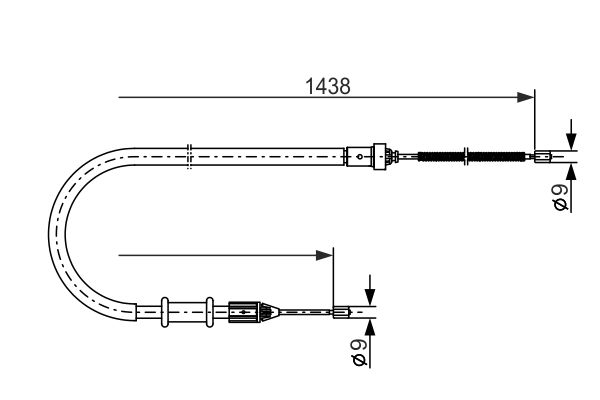 Bosch Handremkabel 1 987 477 634