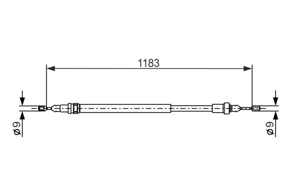 Bosch Handremkabel 1 987 477 638