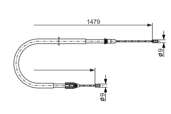 Bosch Handremkabel 1 987 477 647