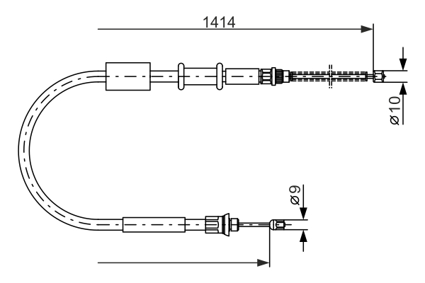 Bosch Handremkabel 1 987 477 655