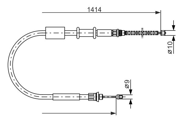 Bosch Handremkabel 1 987 477 655