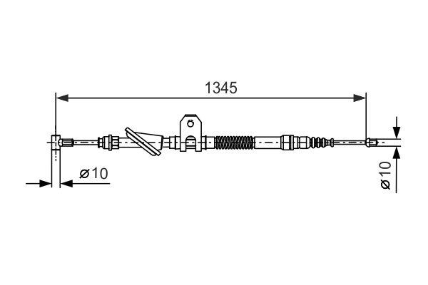 Bosch Handremkabel 1 987 477 657