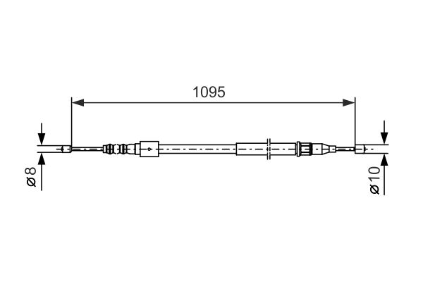 Bosch Handremkabel 1 987 477 660