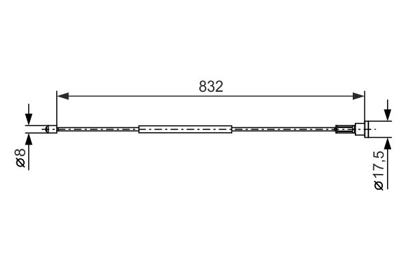 Handremkabel Bosch 1 987 477 661