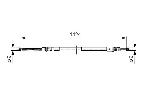 Handremkabel Bosch 1 987 477 665