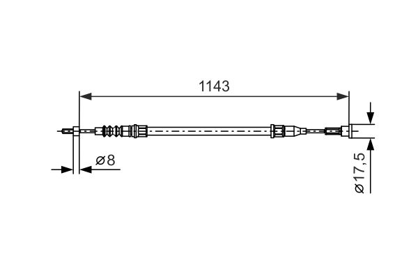 Bosch Handremkabel 1 987 477 669