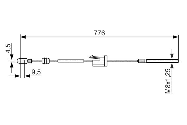 Bosch Handremkabel 1 987 477 681