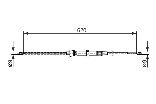 Bosch Handremkabel 1 987 477 684