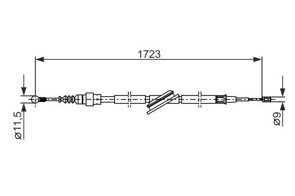 Bosch Handremkabel 1 987 477 686